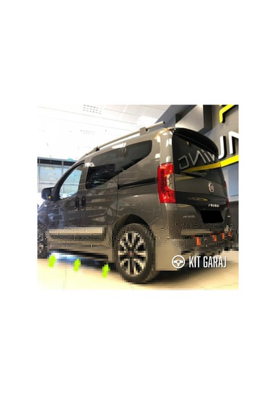 Kit Garaj Fiat Fiorino Yan Marşpiyel Seti Plastik 2 Adet Mat Siyah Boyasız