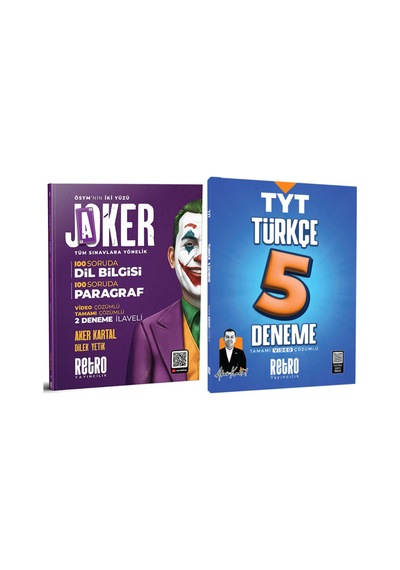 2026 Joker Tüm Sınavlara Yönelik Dil Bilgisi / Paragraf Soru Bankası / Türkçe Deneme Aker6666
