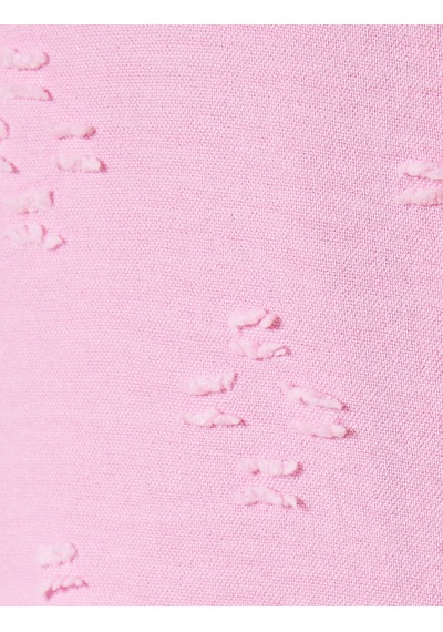 Koton Mini Elbise Askılı Poplin Gipeli V Yaka Slim Fit Pembe 4sal80020ıw Gül