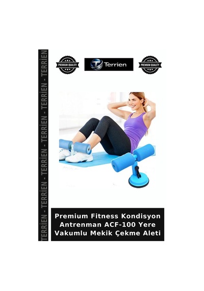 Premium Fitness Kondisyon Antrenman Acf-100 Yere Vakumlu Mekik Çekme Aleti