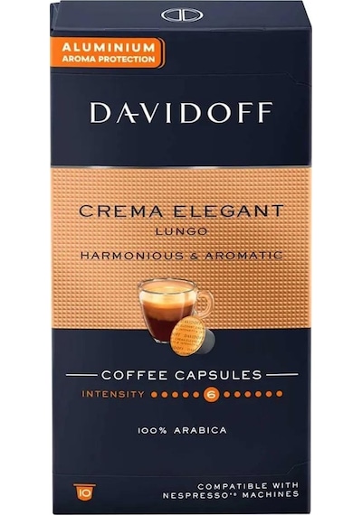 Davidoff Crema Elegant Lungo Harmonıous & Aromatıc Kapsül Kahve 3 x 10'lu