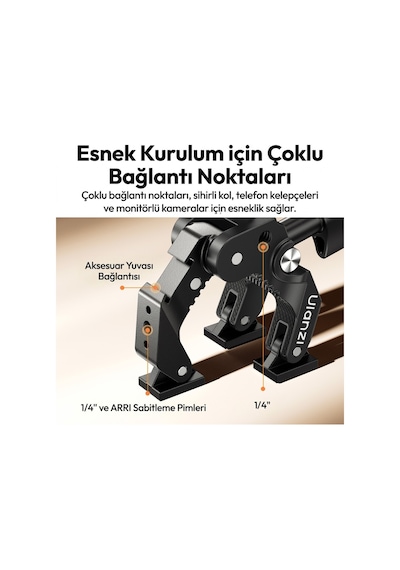 Ulanzi Co78 Super Clamp Magic Arm Dual Ball Head Kit - C084 Siyah