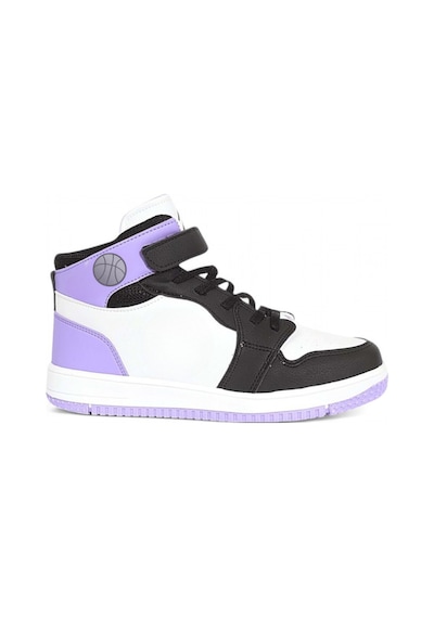 Kidessa 1517 Anatomik Taban Unisex Çocuk Ve Genç Boğazlı Sneakers Siyah Mor