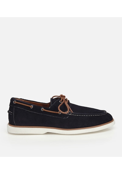 Hotiç Erkek Süet Deri Lacivert Bağcık Detaylı Günlük Loafer 02ayh322730a680 02ayh322730a680