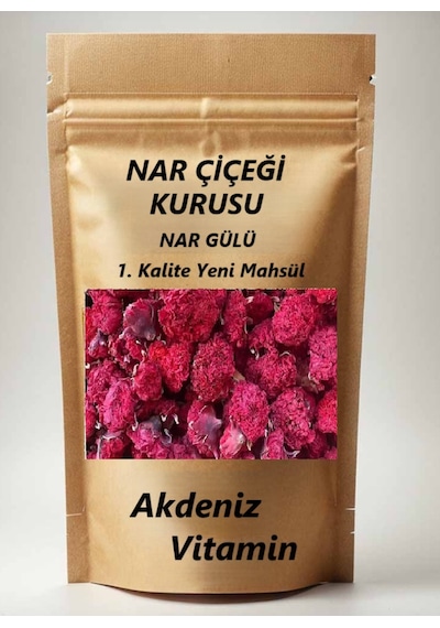 Akdeniz Vitamin Nar Çiceği Kurusu Nar Gülü Kurusu 80 G