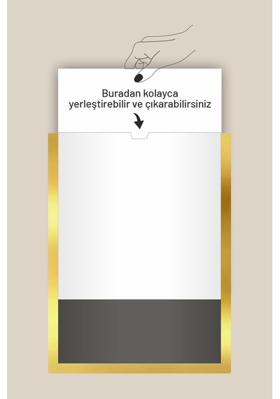 A4 Siyah Yatay Belge Çerçevesi Kolay Değiştirilebilir Duvar Ve Kapı Tipi Föylük