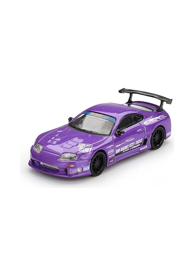 Mini Gt 1/64 Toyota Supra A80 Top Secret Gt-300 Top Secret Purple Blister Paket