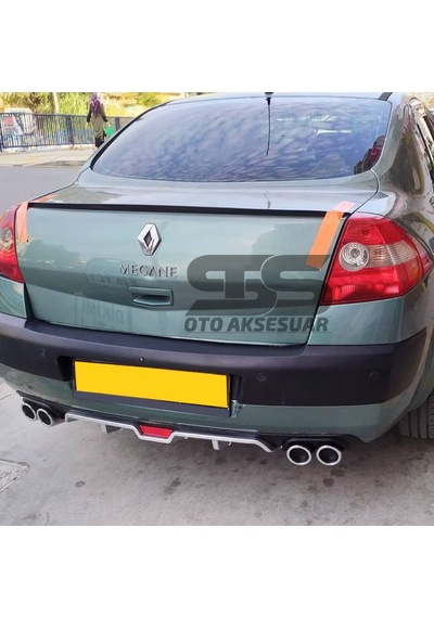 Renault Megane 2 Sedan Bagaj Üstü Spoiler Piano Black