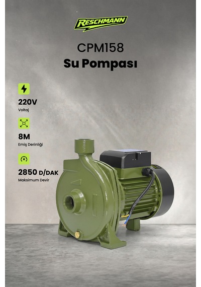 Reschmann R-cpm158 Profesyonel Santrifüj Su Pompası 0.75 Kw / 1 Hp