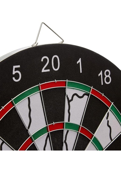 Delta Flocked Dart Seti 45 Cm 18 İnç Büyük Boy + 6 Dart Oku 18 Gr Hedef Tahtası