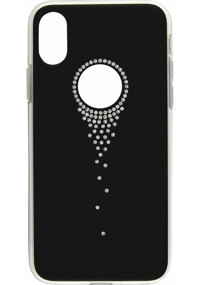 Apple Uyumlu iPhone Comma Xs Taşlı Seri Arka Koruma Kılıf Mor