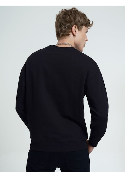 LOFT Oversize Erkek Sweatshirt Lf2034908 Q1.v1 Siyah