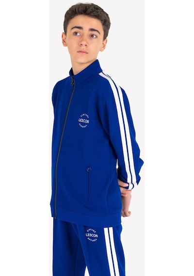 Lescon Açık Lacivert Çocuk Fermuarlı Sweatshirt 23n-3119