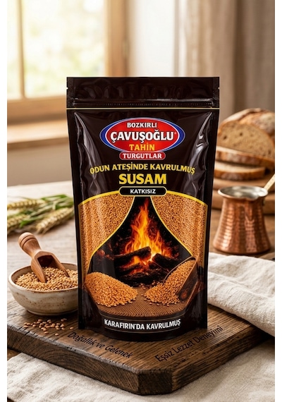 Bozkırlı Çavuşoğlu Odun Ateşinde Kavrulmuş Susam 1 KG