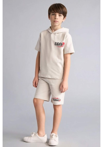 Defacto Sweatshirt Kumaşı 2li Takım Erkek Çocuk H0327a826smgr503 Gri-gr503