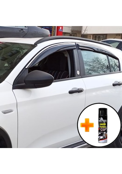 Seat Leon Mügen Cam Rüzgarlığı Abs Nikelaj Krom Cam Rüzgarlığı 2005-2012 + Ebrayn Lastik Parlatıcı