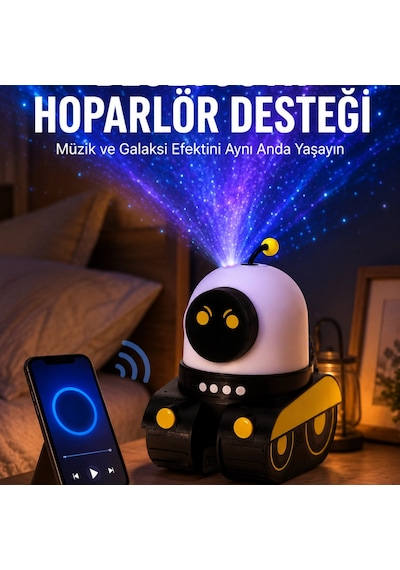 Otomatik Döner Slaytlı Üç Parlaklık Ayarlı Projektör Lamba Yeni Nesil Renkli