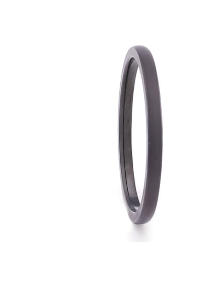 Siyah Çelik Yüzük Alyans 2 Mm Yzk-220 Siyah