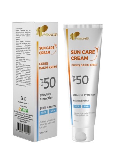 Prosante Güneş Kremi 100 Ml Spf 50 Etkili Koruma Uvb Uva X 3 Adet