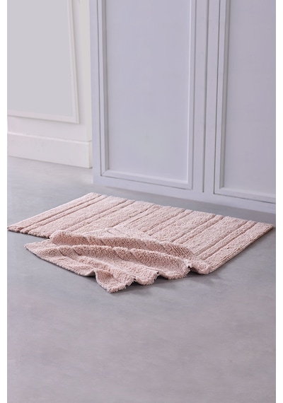 Doquhome Pera Banyo Paspası Pudra 60x100cm Pudra
