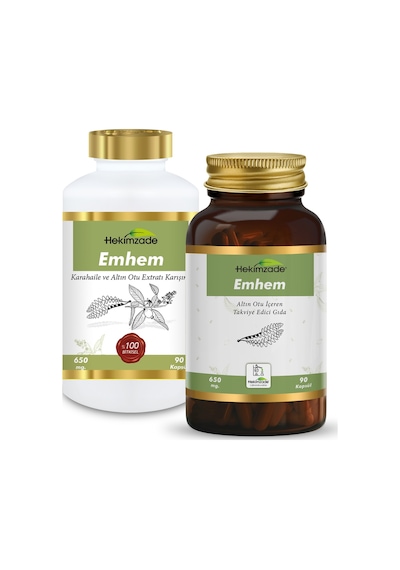 Hekimzade Emhem Altın Otu İçeren Takviye Edici Gıda 650mg 90 Kapsül
