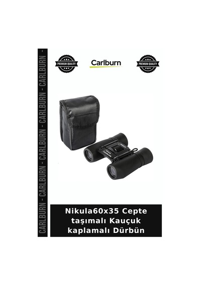 Nikula60x35 Cepte Taşımalı Kauçuk Kaplamalı Dürbün Gökyüzü Kamp Gezi Diğer