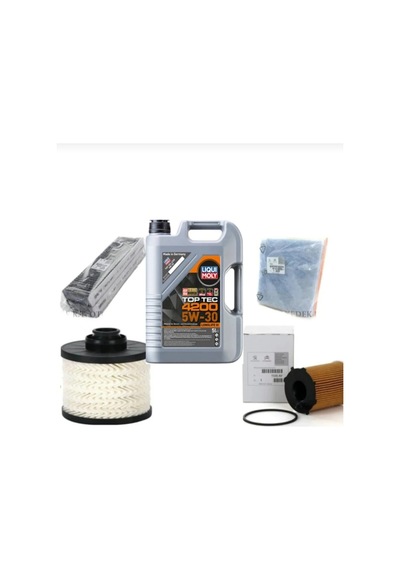 Genel Markalar Peugeot 2008 1.6 Blue Hdi Euro 6 Filtre Bakım Seti + Motor Yağı Liqui Moly 5w30 5 Lt