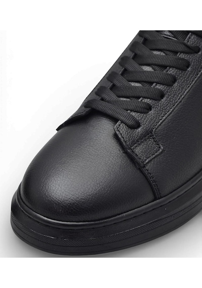 Ispartalılar 76 Tam Ortopedik Taban Hakiki Deri Günlük Erkek Ayakkabı Casual Erkek Ayakkabı Sneakers Siyah