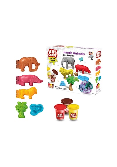 03997 Art Craft Orman Hayvanları Hamur Set 168 Gr -fentoys Çok Renkli