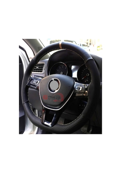 Chevrolet Cruze Alkantra-Karbon Yüzüklü Dikmeli Direksiyon Kılıf