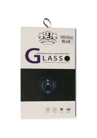 En-cag Apple Uyumlu iPhone 15 Pro Max Uyumlu Bilvis Titan Kamera Lens - Lacivert Bss