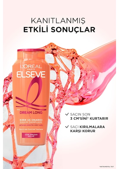 ELSEVE 5'li L'Oreal Paris Elseve Dream Long Kırık Uç Onarıcı Bakım Şampuanı 400 ml