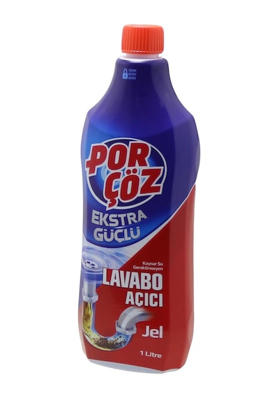 Porçöz Ekstra Güçlü Lavabo Açıcı Jel 1 L