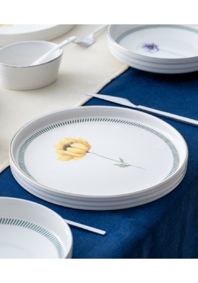 Acar Dante 6 Kişilik 45 Parça Yemek Ve Kahvaltı Takımı 7416 Çok Renkli