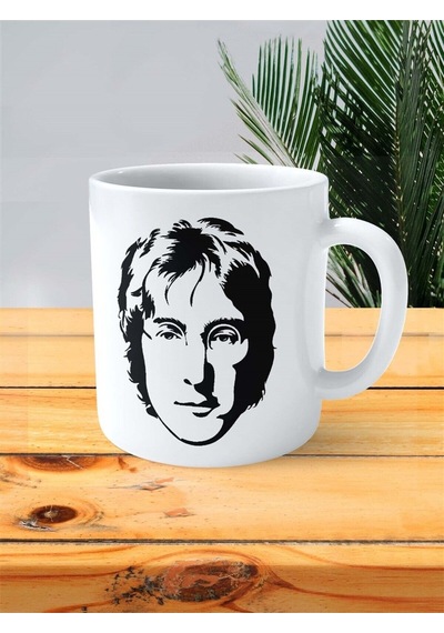 John Lennon Baskılı Kupa Bardak Kişiye Özel Model 2 Çok Renkli