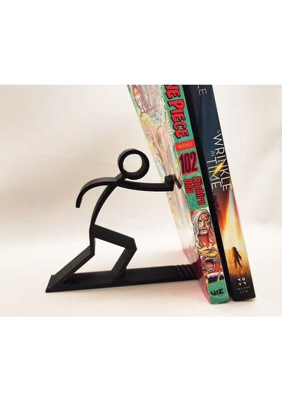 Dekoratif Kitap Tutucu, Kitap Desteği, Stickman-çöp Adam Kitap Standı