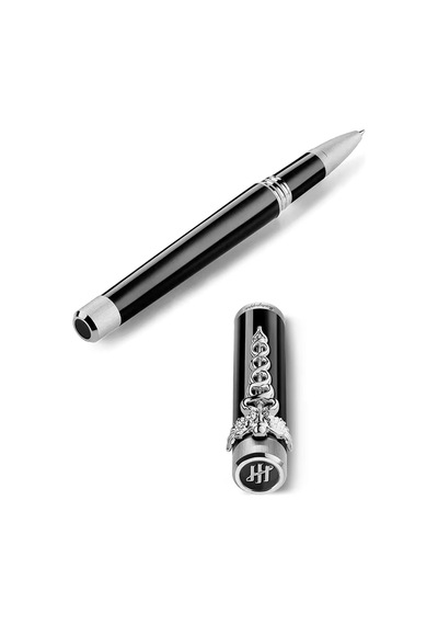 Montegrappa Zero Caduceus Roller Kalem Iszecrıp Siyah