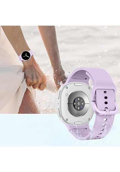 Samsung Galaxy Watch 8 44mm 40mm İle Uyumlu Metal Tokalı Purelux Soft Silikon Kordon