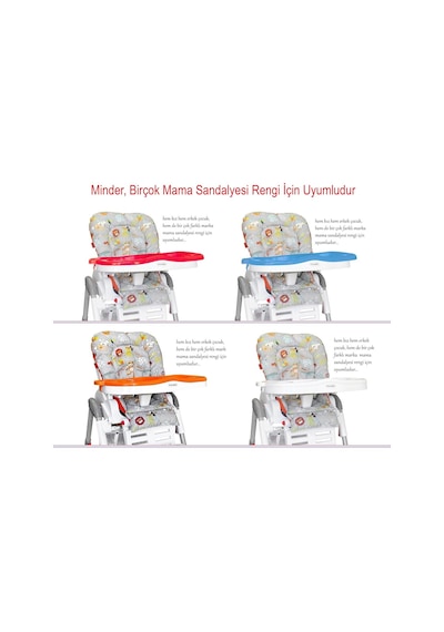 Holmer Leke Tutmaz Organik Mama Sandalyesi Minderi &amp Kılıfı Max-m Gri