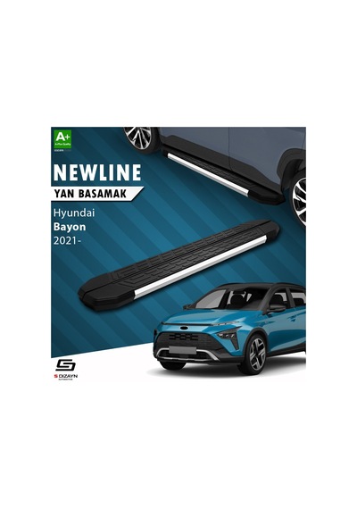 S-dizayn Hyundai Bayon Newline Krom Yan Basamak 173 Cm 2021-2024 A+ Kalite