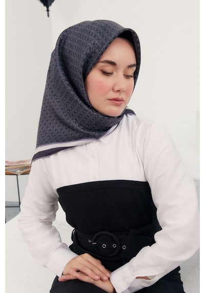 Silk Home Twill İpek Eşarp - 11414-04 Antrasit