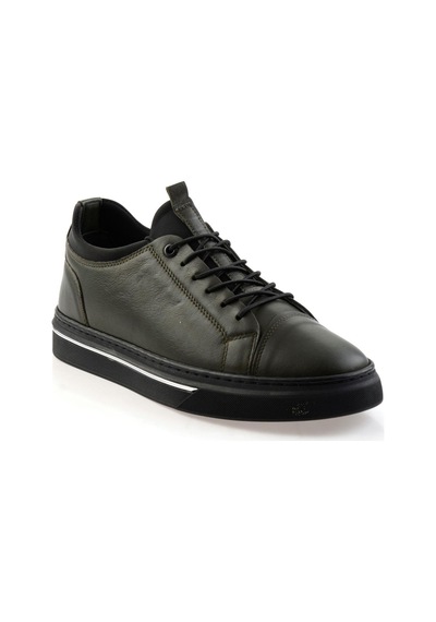 Bambi Haki Hakiki Deri Erkek Sneaker E01082000603 Haki