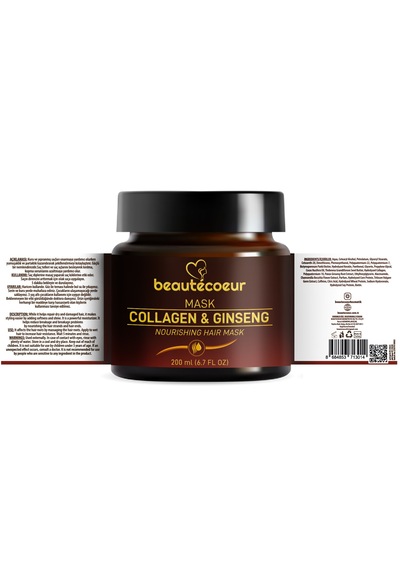 Beautecoeur Onarıcı Ve Dökülme Karşıtı Saç Maskesi 200 ML