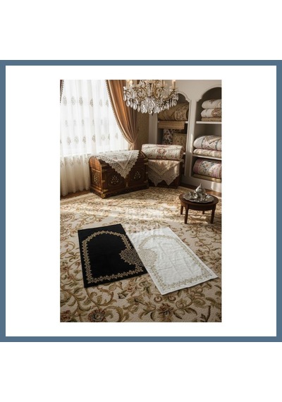 Buradabulabilirsin Kalpli Eşli Çift / Gelin Damat Bohçası Çeyizlik Seccade Eko 2li Bbz
