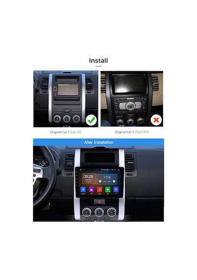 Nıssan X-traıl 2008-2012 Uyumlu Multimedya Navigasyon Usb Kamera Carplayer 4 Ram 64 Rom