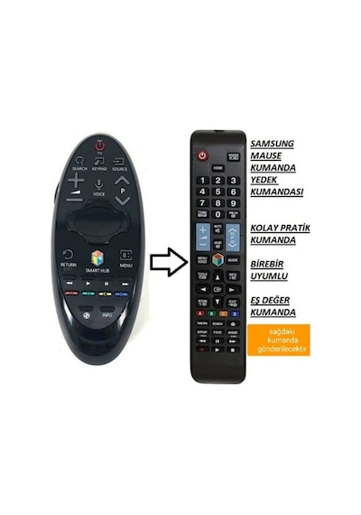 Samsung Uyumlu  Akıllı Kumanda Bn59-01220d Tizen J Serisi Yedek Kumanda Bn59-01220d