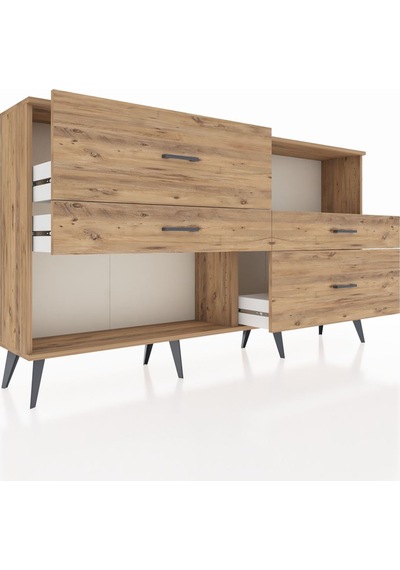 Arges Konsol Tek Raflı 4 Çekmeceli 176x30x99 Çam-çam Çam-çam Arges Konsol Tek Raflı 4 Çekmeceli 176x30x99 Çam-çam Çam-çam