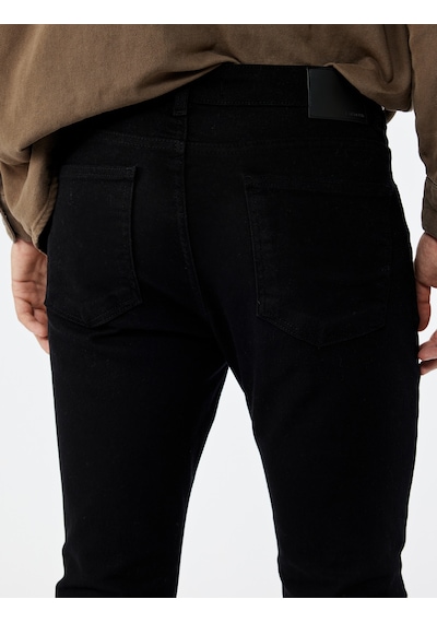Koton Pamuklu Normal Bel Slim Fit Jean Pantolon - Brad Jean Siyah 6wam40023nd Siyah