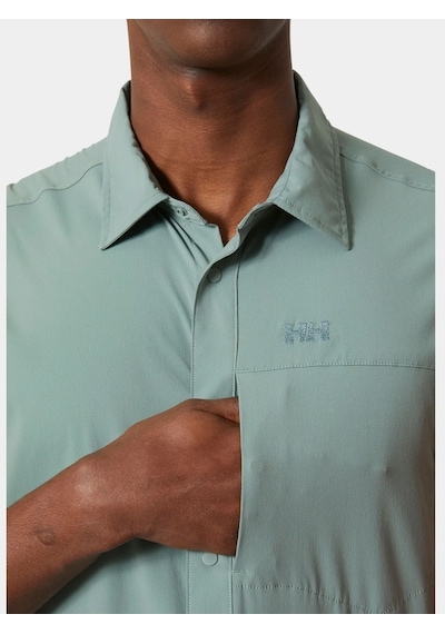 Helly Hansen Tofino Solen Short Sleeve Shirt Erkek Kısa Kollu Gömlek 63204-489 Yeşil 001