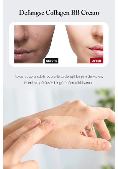 Collagen Bb Cream Mükemmel Kapatıcılık Sunan Yoğun Nem & Doğal Görünüm Etkili Bb Cream Light - Medium